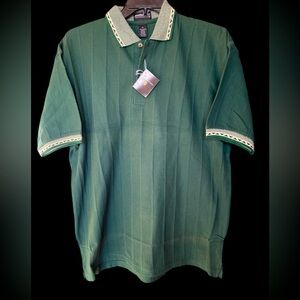 Jonathan Corey NWT Men’s Green Golf Polo.  Size XL